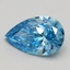 1.10 Ct. Fancy Vivid Blue Pear Lab Grown Diamond