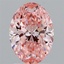 1.95 Ct. Fancy Vivid  Pink Oval Lab Grown Diamond