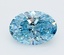 2.08 Ct. Fancy Vivid  Blue Oval Lab Grown Diamond