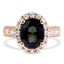 Custom Deco-Inspired Sapphire Halo Ring