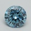 3.00 Ct. Fancy Vivid Blue Round Lab Grown Diamond