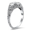The Livingston Ring, smalltop view on a hand