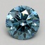 1.08 Ct. Fancy Vivid Blue Round Lab Grown Diamond