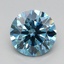 1.58 Ct. Fancy Vivid Blue Round Lab Grown Diamond
