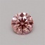 0.31 Ct. Fancy Vivid Pink Round Lab Grown Diamond