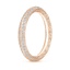 18K Rose Gold Tacori Sculpted Crescent Knife Edge Eternity Diamond Ring (2/3 ct. tw.), smallside view