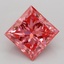 2.54 Ct. Fancy Vivid Pink Princess Lab Grown Diamond