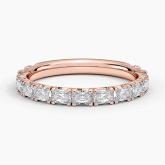 Nathalie Radiant Cut Lab Diamond Ring (7/8 ct. tw.) in 14K Rose Gold
