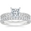 18K White Gold Valeria Diamond Ring with Luxe Amelie Diamond Ring (1/2 ct. tw.)