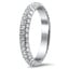 Three Sided Pave Diamond Wedding Band, smallview
