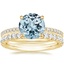 14K Yellow Gold Luxe Perfect Fit Diamond Ring (1/4 ct. tw.) with Luxe Amelie Diamond Ring (1/2 ct. tw.)