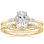 18K Yellow Gold Nadia Diamond Ring with Yvette Diamond Ring