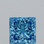1.02 Ct. Fancy Vivid Blue Princess Lab Grown Diamond