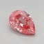 0.72 Ct. Fancy Vivid Pink Pear Lab Grown Diamond