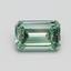 1.02 Ct. Fancy Intense Pacific Green Emerald Lab Grown Diamond