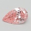0.63 Ct. Fancy Intense Pink Pear Lab Grown Diamond