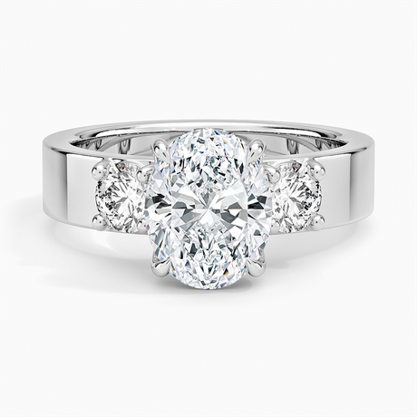 18K White Gold Peyton Three Stone Diamond Ring (1/2 ct. tw.)
