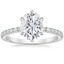 18K White Gold Bliss Six-Prong Diamond Ring (1/6 ct. tw.), smalltop view