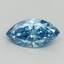 0.53 Ct. Fancy Vivid Blue Marquise Lab Grown Diamond