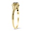 The Trudie Ring, smalltop view on a hand