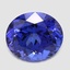 12.8x11.1mm  Bi-Color  Oval   Tanzanite