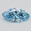0.92 Ct. Fancy Vivid Blue Marquise Lab Grown Diamond