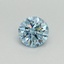 0.34 Ct. Fancy Vivid Blue Round Lab Grown Diamond