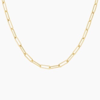 Devon Paperclip Chain Necklace (Small)