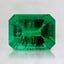 7.4x5.6mm Colombian Emerald, smalltop view