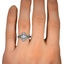The Niabi Ring, smallzoomed in top view on a hand