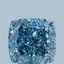 2.60 Ct. Fancy Vivid Blue Cushion Lab Grown Diamond