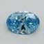 1.18 Ct. Fancy Vivid Blue Oval Lab Grown Diamond