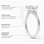 14K Rose Gold Aria Perfect Fit Three Stone Diamond Ring, smallinfographic