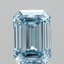 1.58 Ct. Fancy Vivid Blue Emerald Lab Grown Diamond