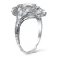The Cherelle Ring, smalltop view on a hand