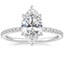 18K White Gold Perfect Fit Three-Quarter Diamond Ring (1/4 ct. tw.), smalltop view