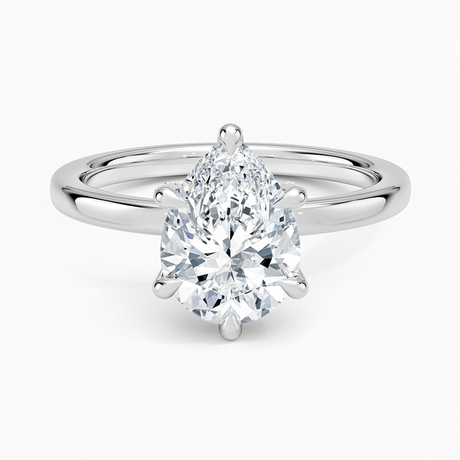 18K White Gold Lumiere 2mm Diamond Ring (1/8 ct. tw.)