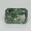 3.06 Ct. Fancy Vivid Pacific Green Radiant Lab Grown Diamond
