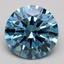 3.01 Ct. Fancy Vivid Blue Round Lab Grown Diamond