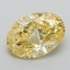 1.04 Ct. Fancy Yellow Oval Lab Grown Diamond