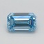 0.56 Ct. Fancy Intense Blue Emerald Lab Grown Diamond