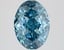 3.35 Ct. Fancy Vivid Blue Oval Lab Grown Diamond