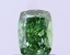 0.81 Ct. Fancy Vivid  Green Cushion Lab Grown Diamond