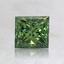 0.97 Ct. Fancy Vivid Pacific Green Princess Lab Grown Diamond