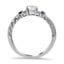 Turtle Sapphire and Diamond Ring, smallside view