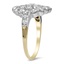 The Eline Ring, smalltop view on a hand
