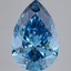 5.00 Ct. Fancy Vivid  Blue Pear Lab Grown Diamond