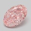 1.46 Ct. Fancy Vivid  Pink Oval Lab Grown Diamond