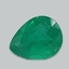 9.0x7.0mm  Green  Pear   Emerald