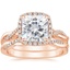 14KR Moissanite Petite Twisted Vine Halo Diamond Bridal Set (1/3 ct. tw.), smalltop view